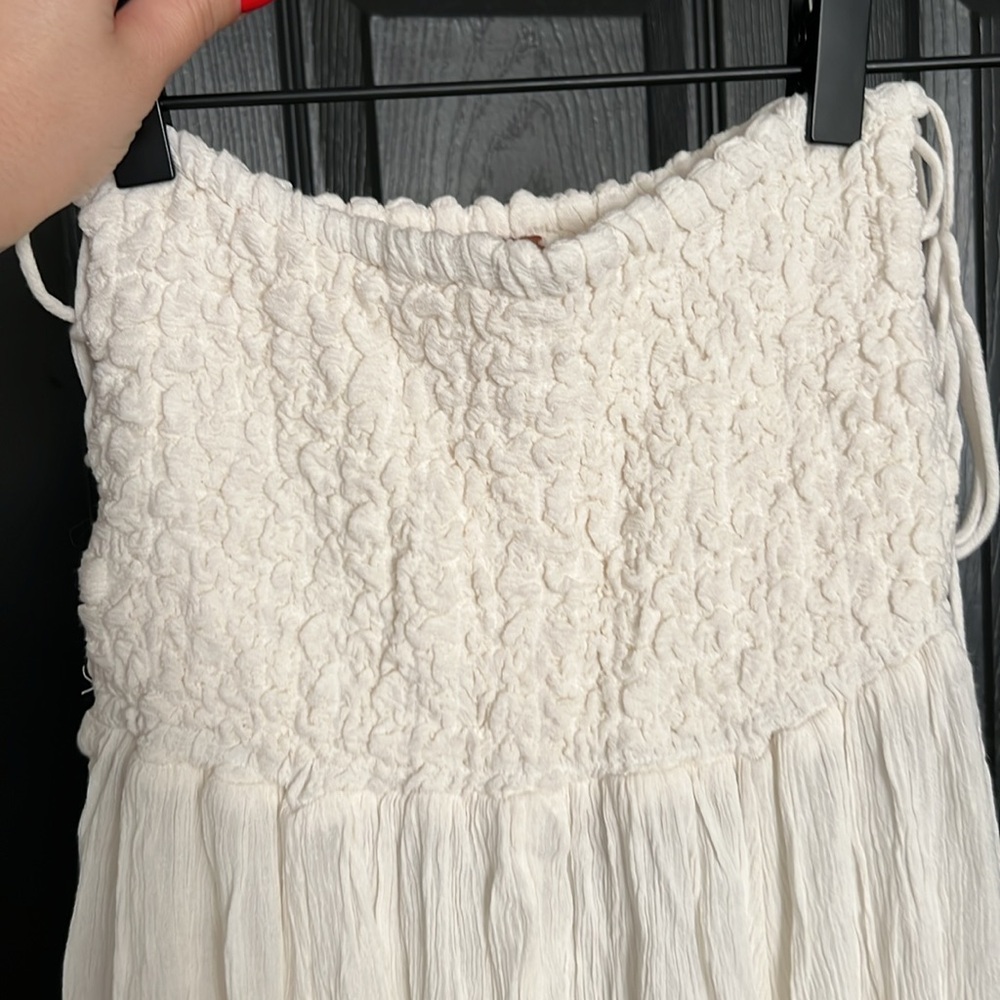 NEW Free People Turning Up the Temperature Maxi Dress - White Size XS - Picture 3 of 8
